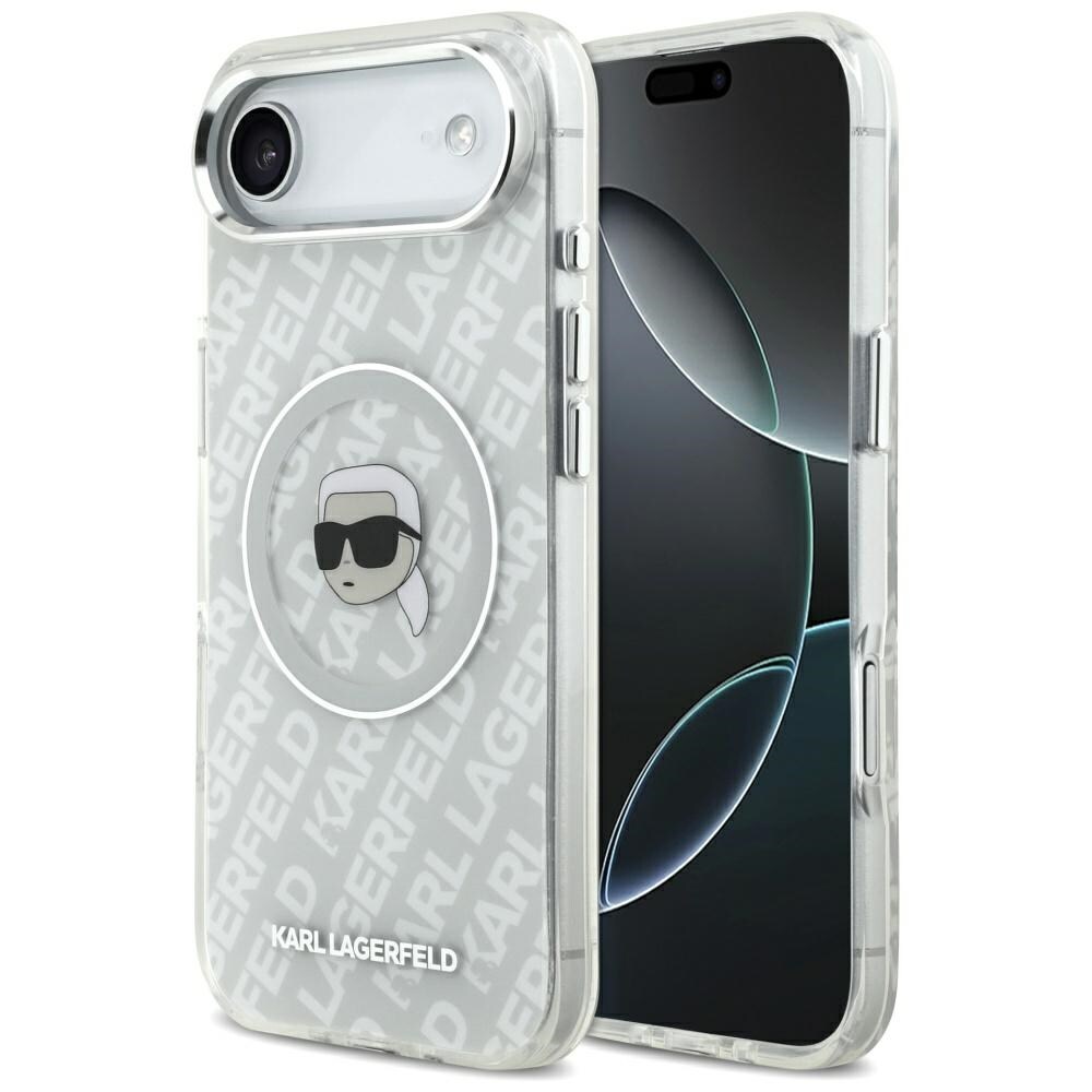 Karl Lagerfeld IML Karl Head Logo MagSafe iPhone Air Case - Grå