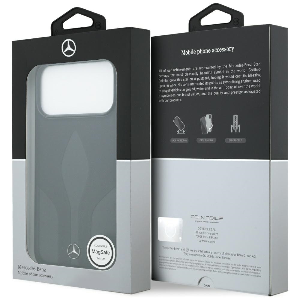 Mercedes The Move MagSafe-etui i læder til iPhone 17 Pro Max - Sort