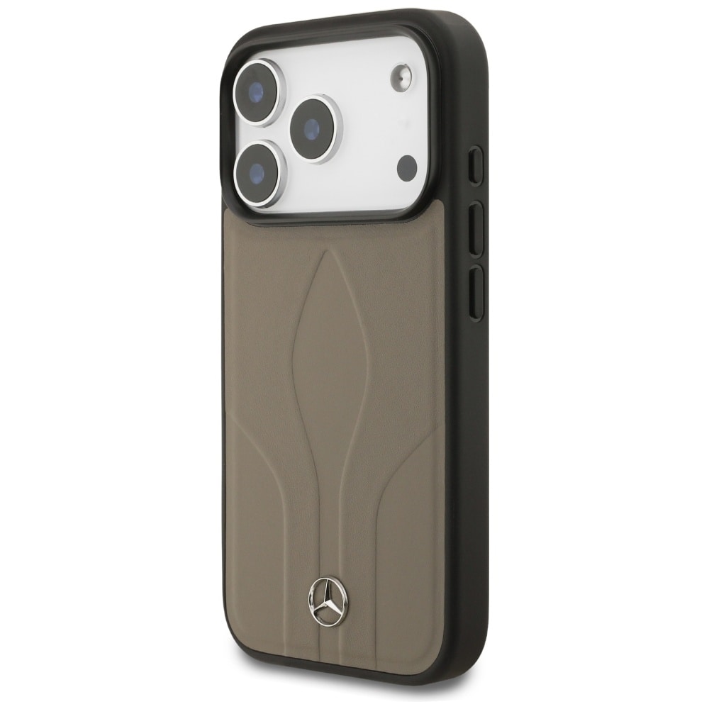 Mercedes The Move MagSafe-etui i læder til iPhone 17 Pro - Beige