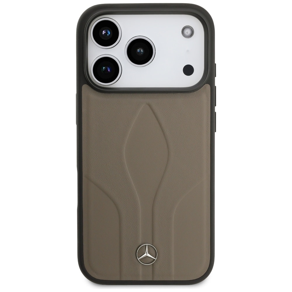 Mercedes The Move MagSafe-etui i læder til iPhone 17 Pro - Beige