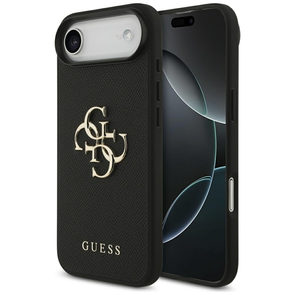 Guess Grained Big 4G & Classic Logo fodral för iPhone Air - svart