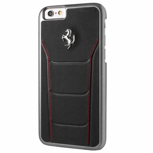 Ferrari Hardcase FESEHCP6BKR iPhone 6/6S 488 svart/röd stickning