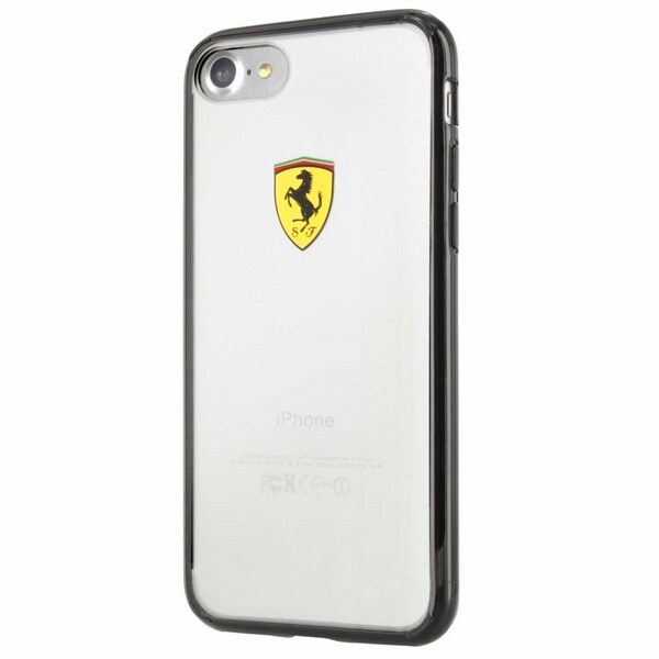 Ferrari Hardcase FEHCP7BK iPhone 7/8/SE 2020 / SE 2022 svart/transparent Racing Shield