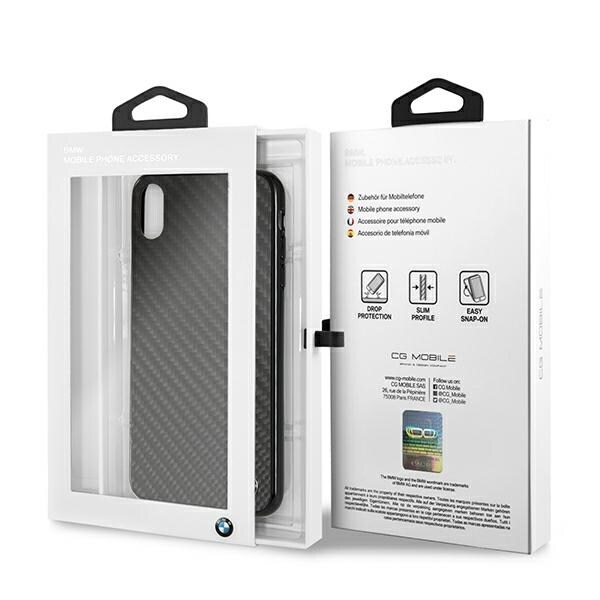 BMW Siganture Carbon-etui til iPhone Xs Max - Sort