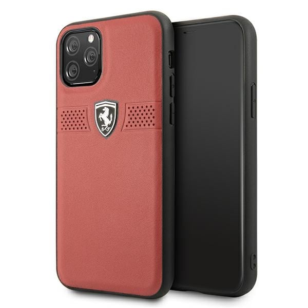 Ferrari FEOBAHCN58RE iPhone 11 Pro 5,8" röd/röd hård väska Off Track Leather