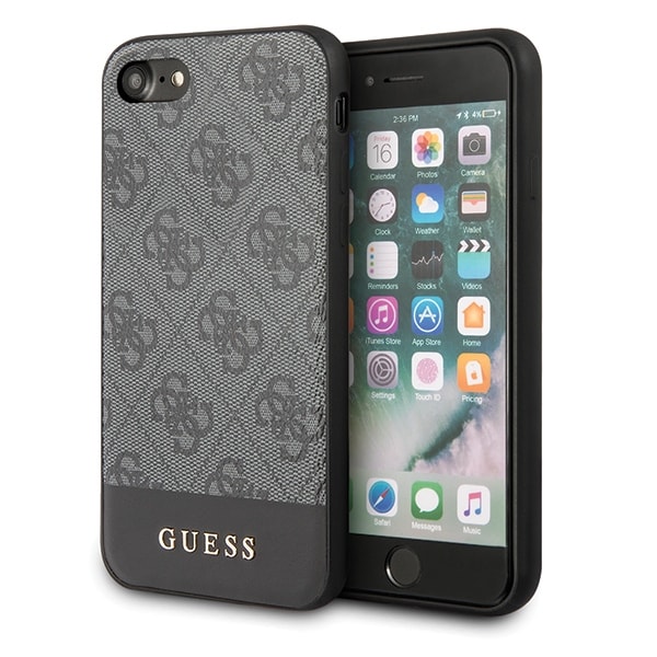 Guess 4G Stripe Collection fodral för iPhone 7 / 8 / SE 2020 / SE 2022 - grå