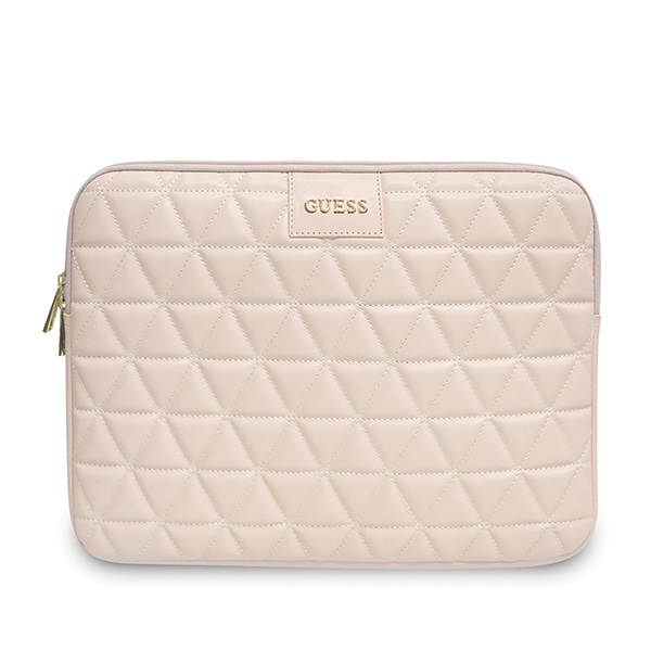 Guess Quiltat fodral för en 13" bärbar dator - rosa