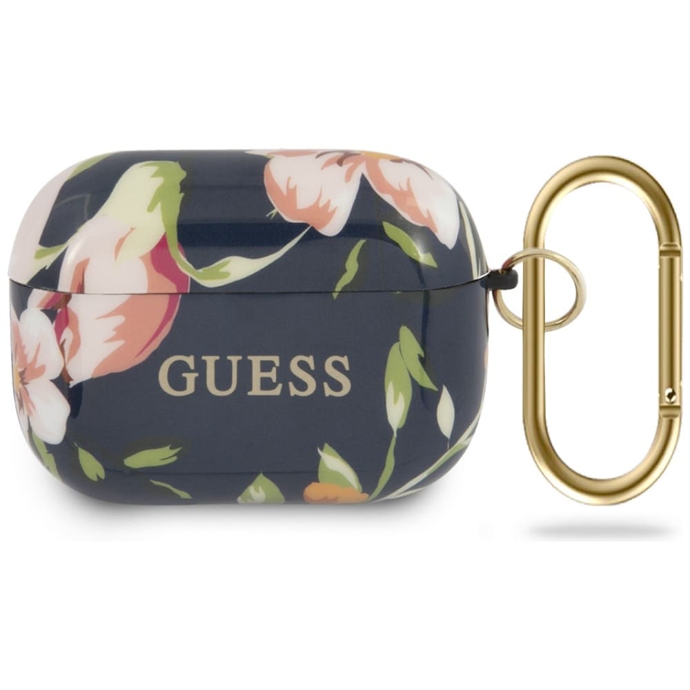 Guess GUACAPTPUBKFL03 AirPods Pro-skydd blå/blå N.3 Flower Collection