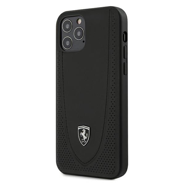 Ferrari FEOGOHCP12MBK iPhone 12/12 Pro 6,1" svart/svart hårda fodral Off Track Perforerad