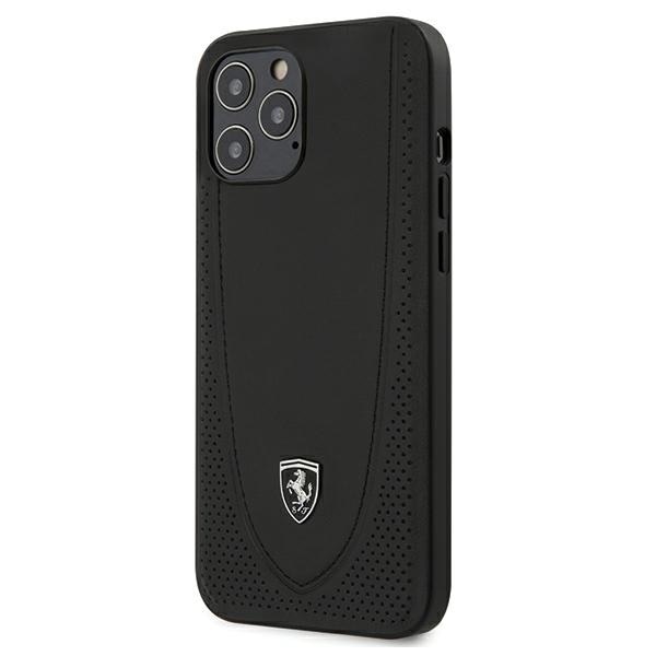 Ferrari FEOGOHCP12LBK iPhone 12 Pro Max 6,7" svart/svart hårda fodral Off Track Perforerad