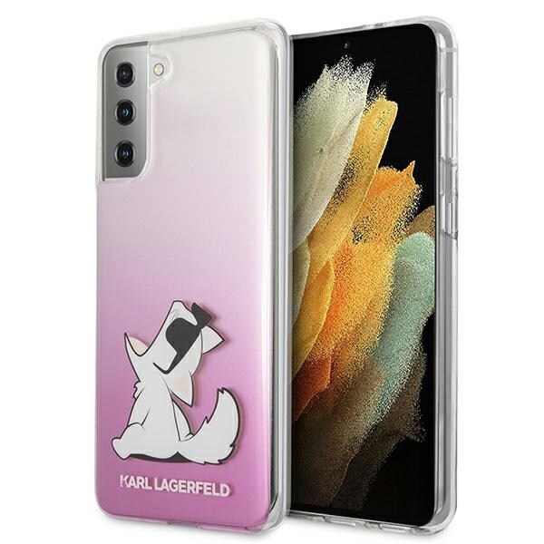 Karl Lagerfeld Choupette Fun Case för Samsung Galaxy S21+ - Rosa