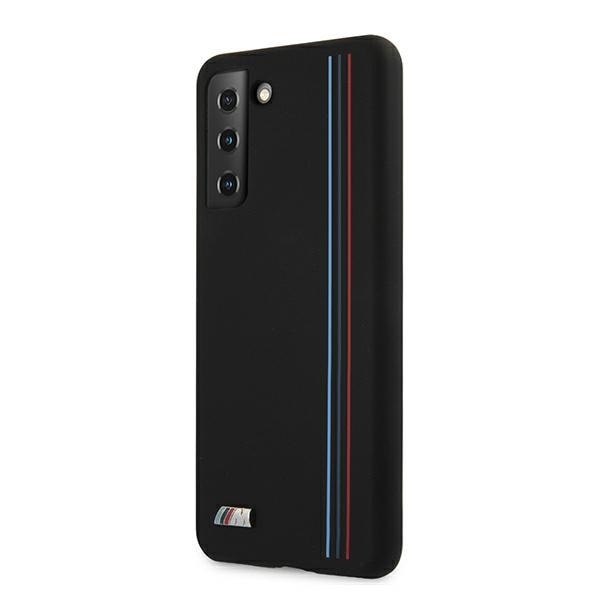BMW Silicone Stripes M Collection-etui til Samsung Galaxy S21+ - Sort