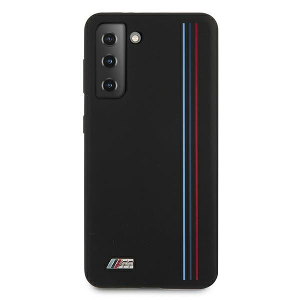 BMW Silicone Stripes M Collection-etui til Samsung Galaxy S21+ - Sort