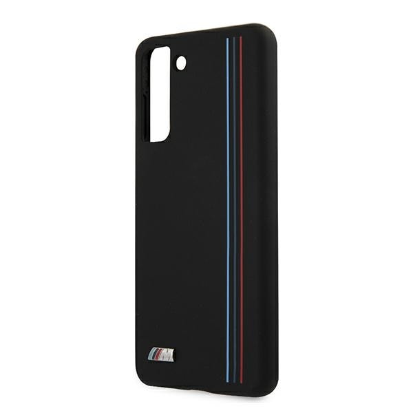 BMW Silicone Stripes M Collection-etui til Samsung Galaxy S21+ - Sort