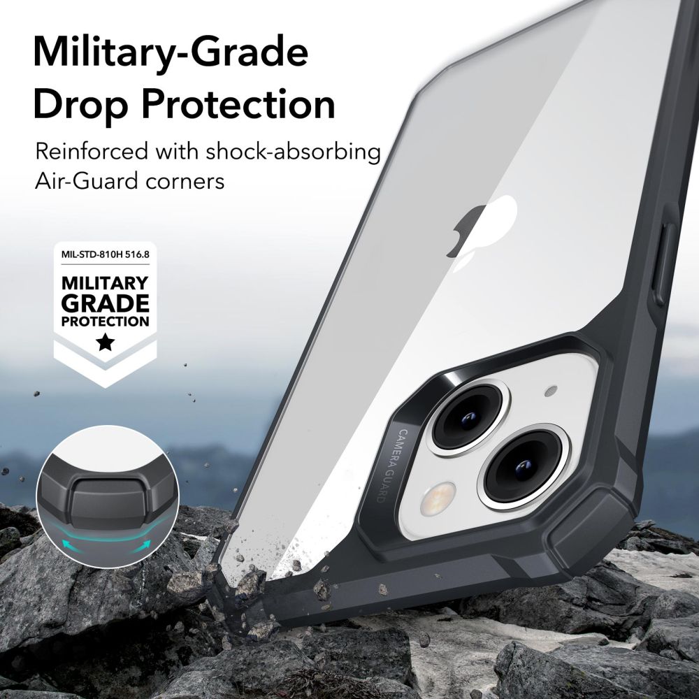 ESR Air Armor-etui til iPhone 14 Plus - klar sort