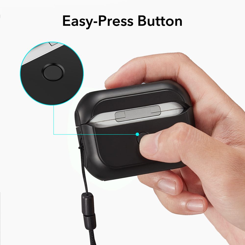 ESR Orbit Halolock med MagSafe til Apple AirPods Pro 1 / 2 - sort