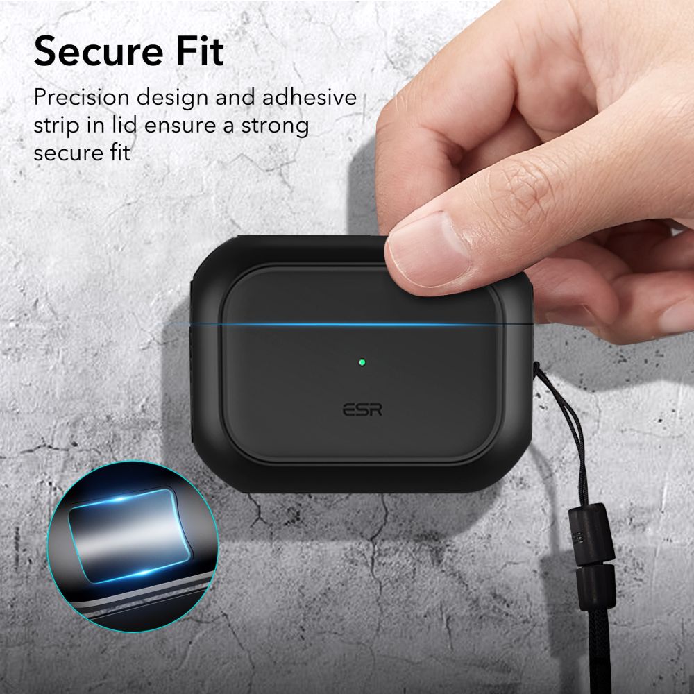 ESR Orbit Halolock med MagSafe til Apple AirPods Pro 1 / 2 - sort