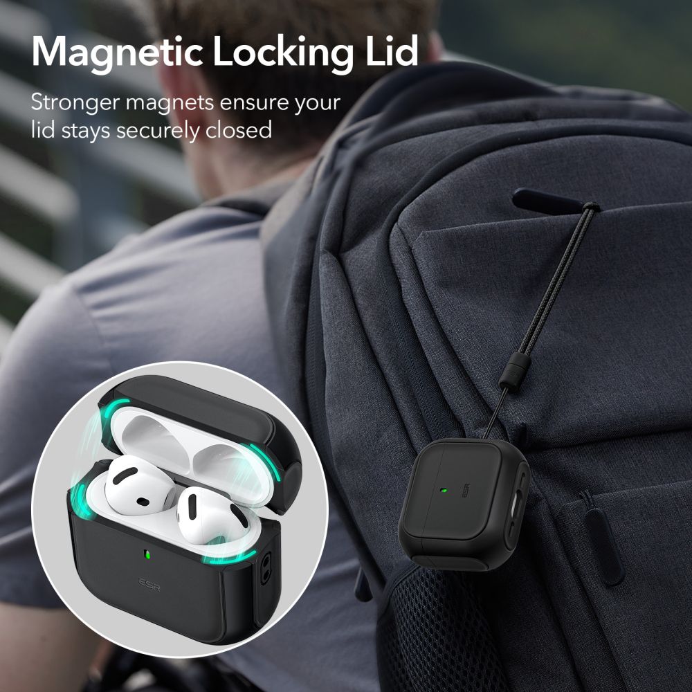 ESR Orbit Halolock MagSafe-etui til Apple AirPods 4 - sort