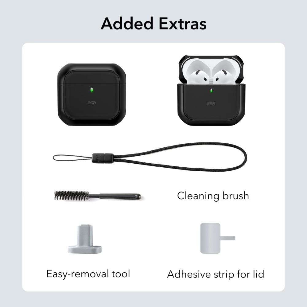ESR Orbit Halolock MagSafe-etui til Apple AirPods 4 - sort