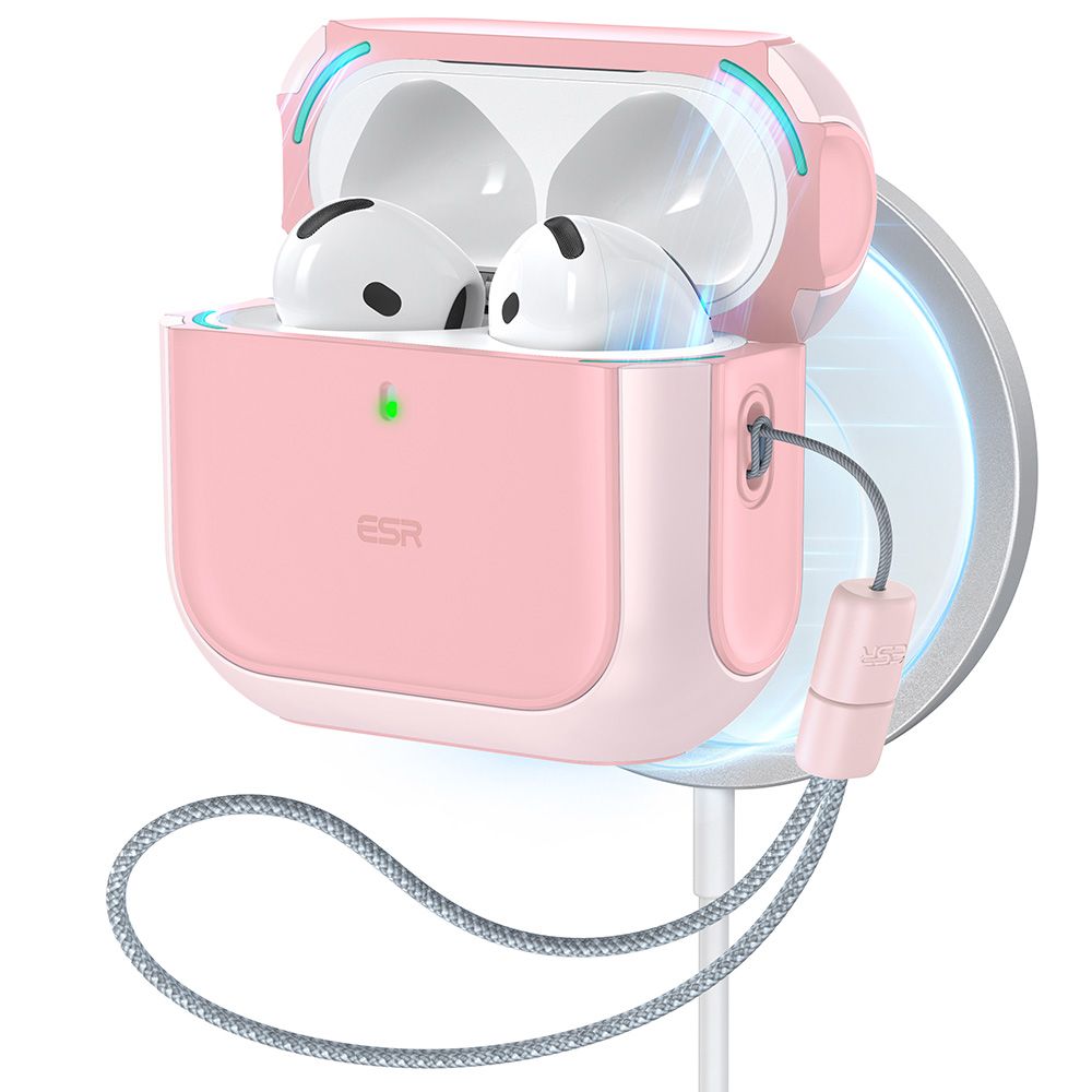 ESR Orbit Halolock MagSafe-fodral för AirPods 4 - rosa