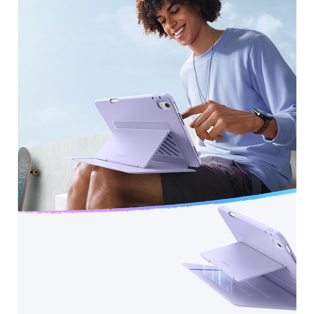 ESR Flip Hybrid-etui til iPad Air 13" (2024/2025/2026) - Lilla