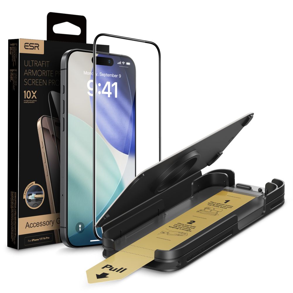 ESR UltraFit Armorite Pro härdat glas för iPhone 17 Pro - Klar