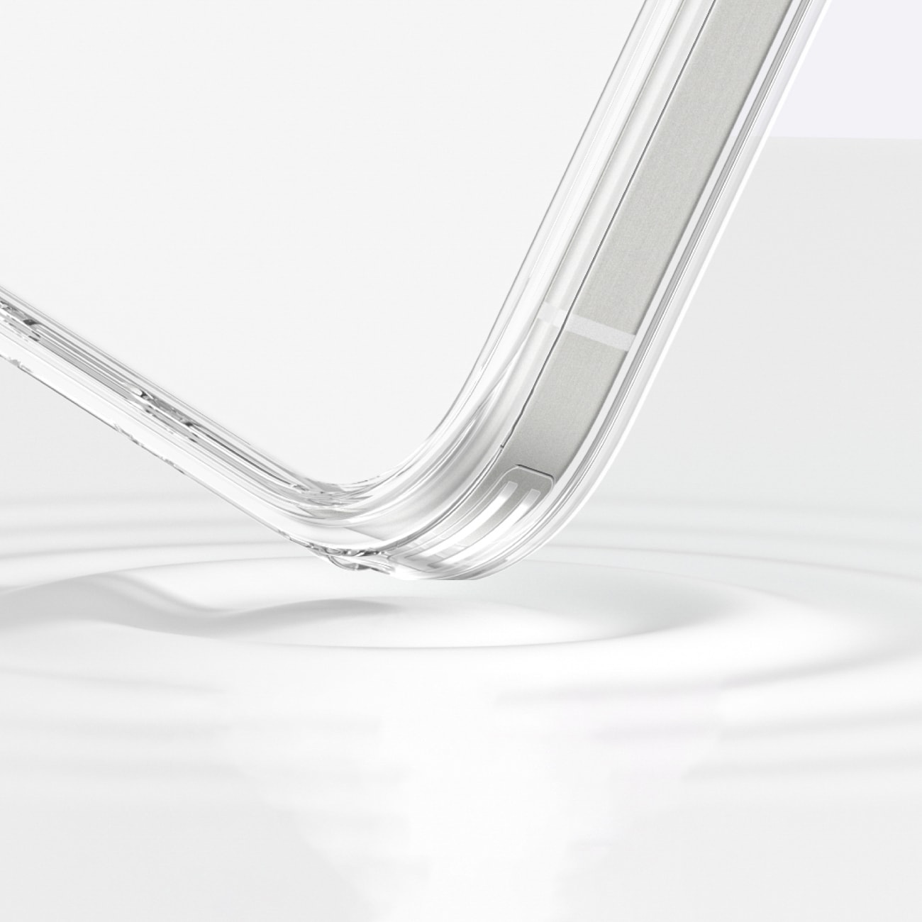 AmazingThing minimalt etui til iPhone 16 Pro Max silikoneetui - gennemsigtigt