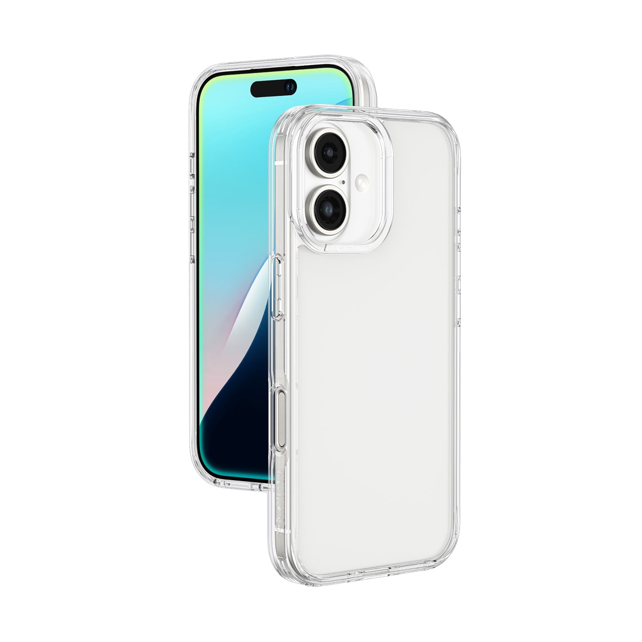 AmazingThing Minimal Case för iPhone 16 Plus Silikonfodral - Transparent