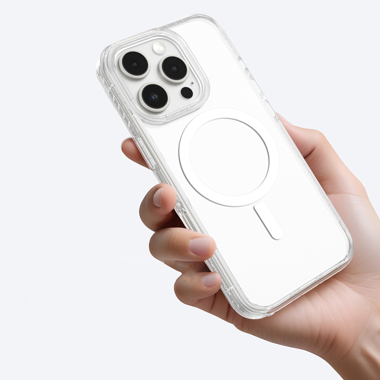 AmazingThing Titan Pro Mag Fodral med magnetisk ring för iPhone 16 Pro - Transparent