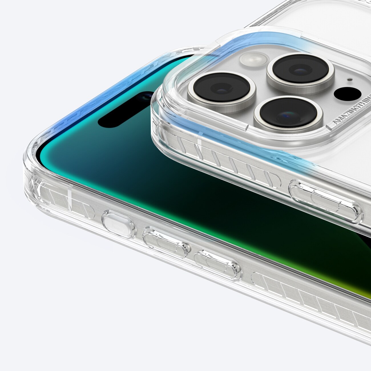 AmazingThing Titan Pro Mag Fodral med magnetisk ring för iPhone 16 Pro - Transparent