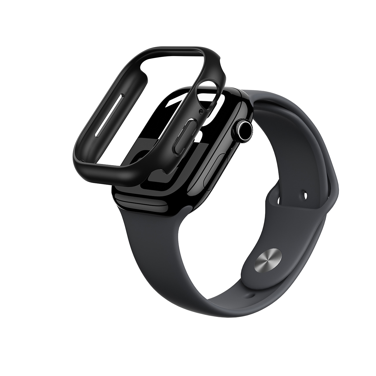 AmazingThing Minimalt fodral för Apple Watch 46mm - svart