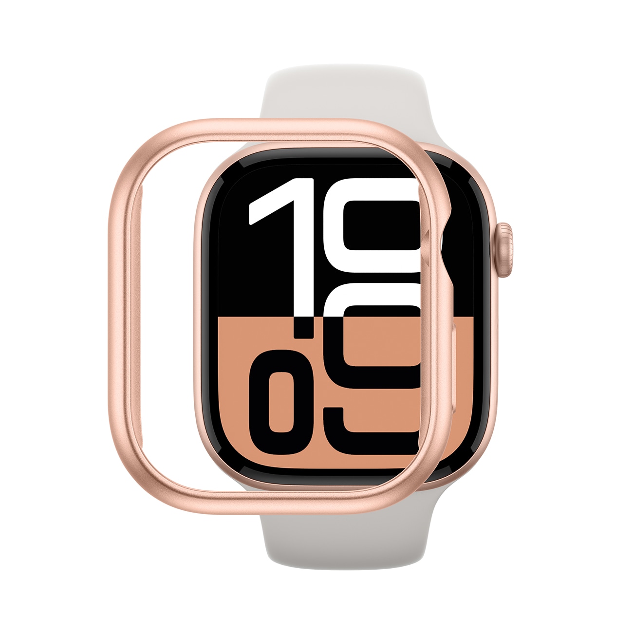 AmazingThing Minimalt fodral till Apple-klocka 46 mm - roséguld