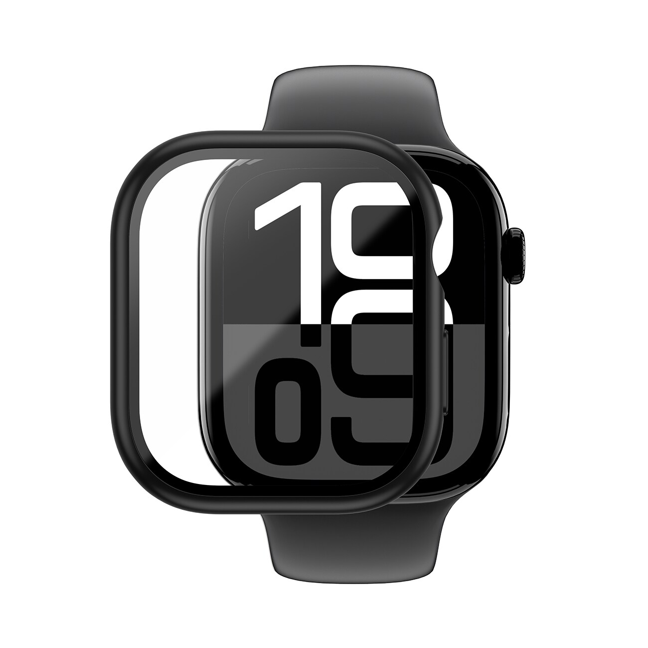 AmazingThing Radix glasfodral för Apple Watch 42mm - Svart