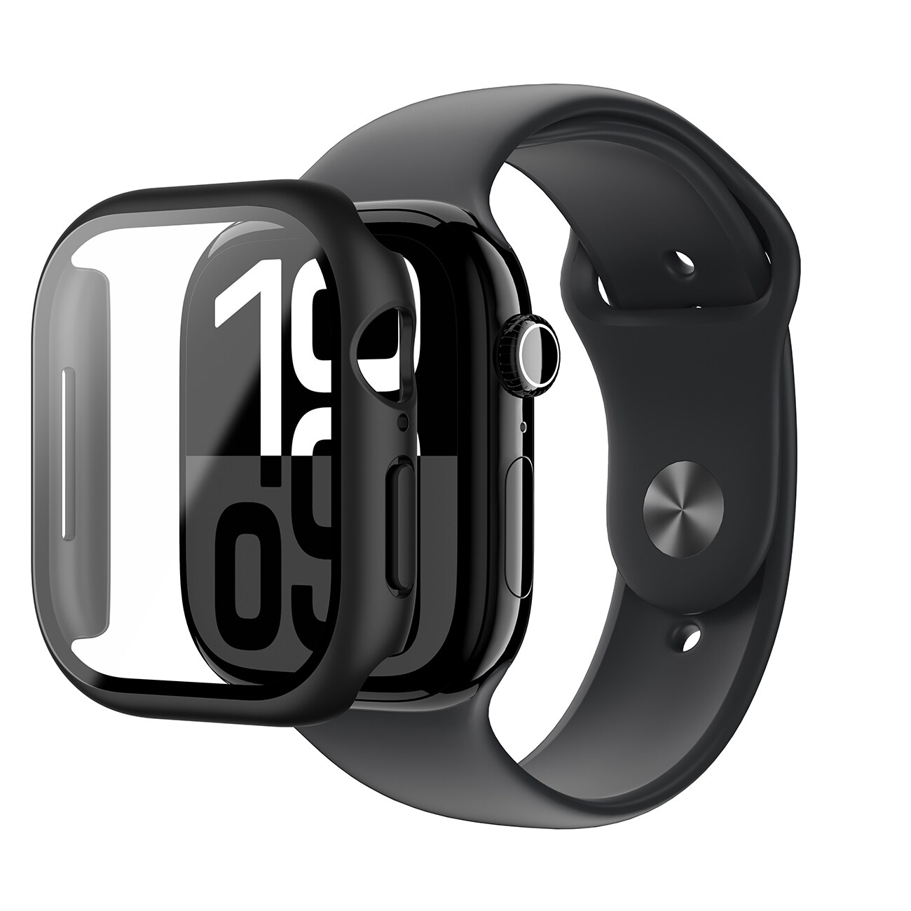 AmazingThing Radix glasfodral för Apple Watch 42mm - Svart