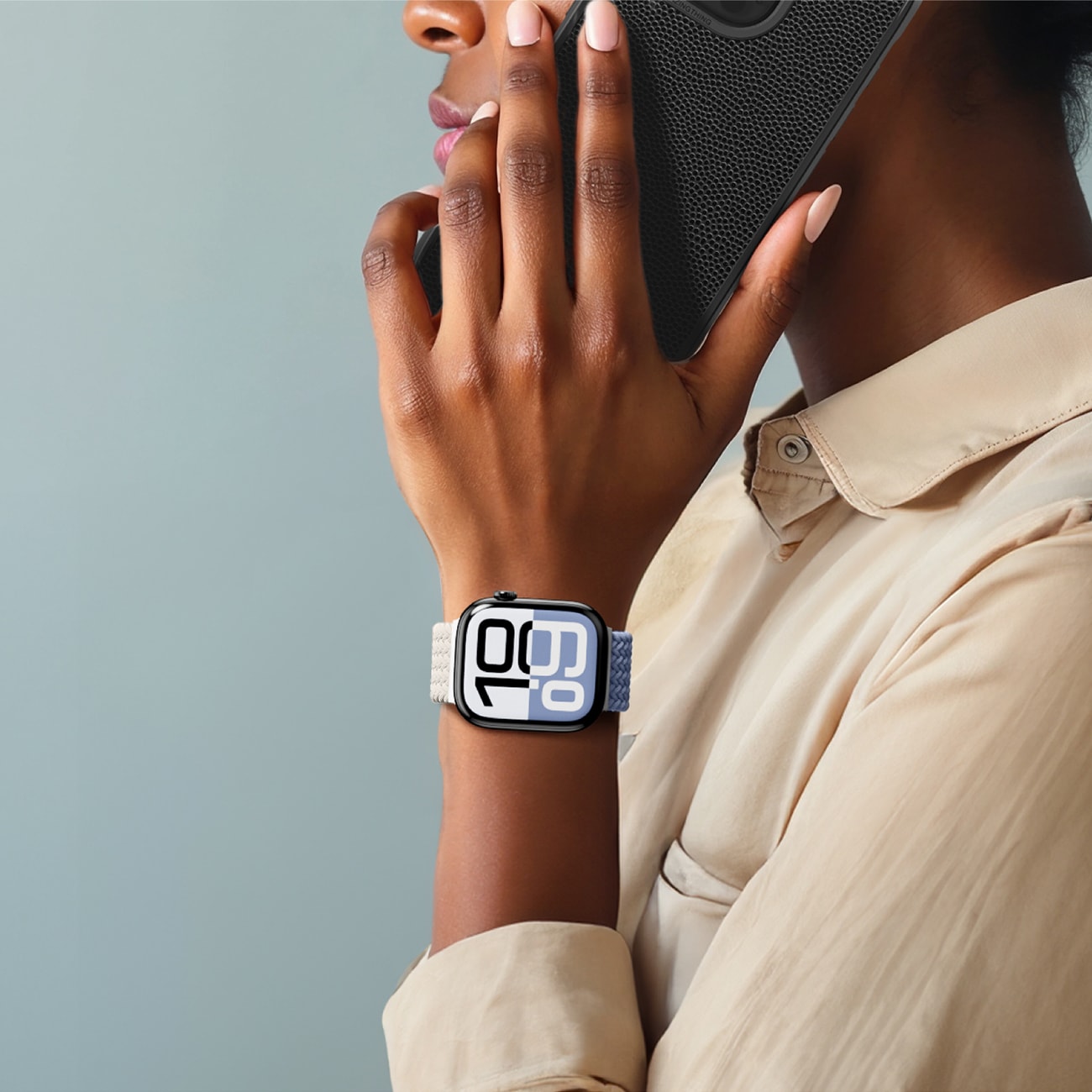 AmazingThing Blend Band Apple Watch 42mm 2-pack - rymdblå / rymdblå