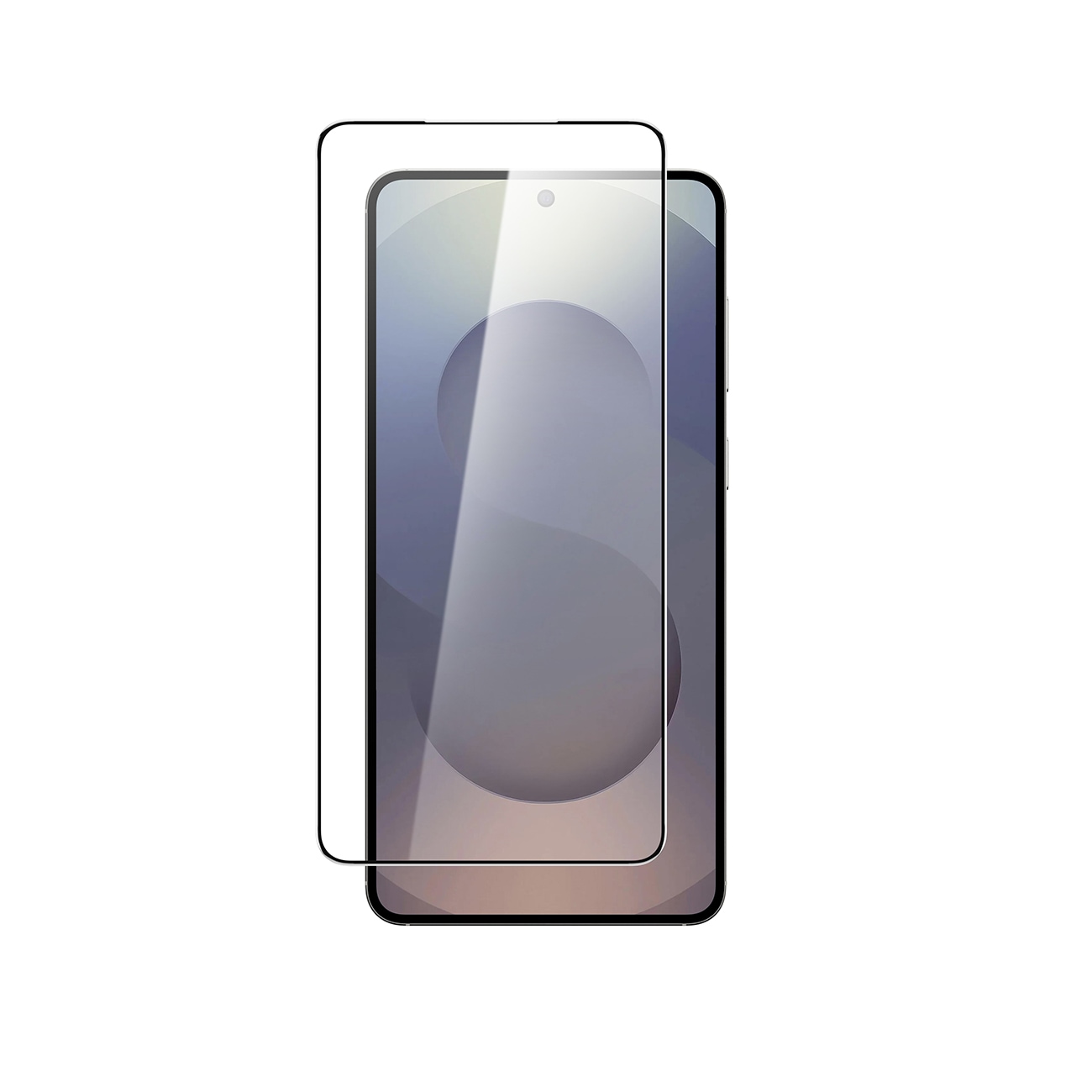 AmazingThing Radix helt glas härdat glas med svart ram för Samsung S25 Edge