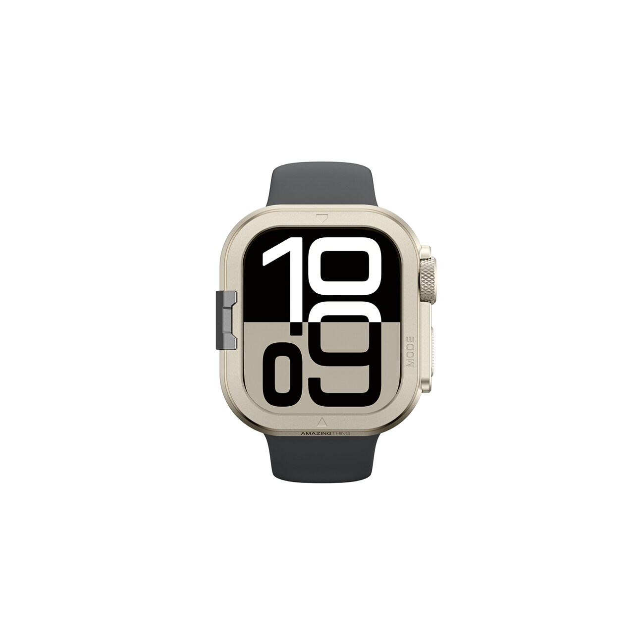 AmazingThing Titan Pro metallfodral för Apple Watch 11 46mm aluminium - titan