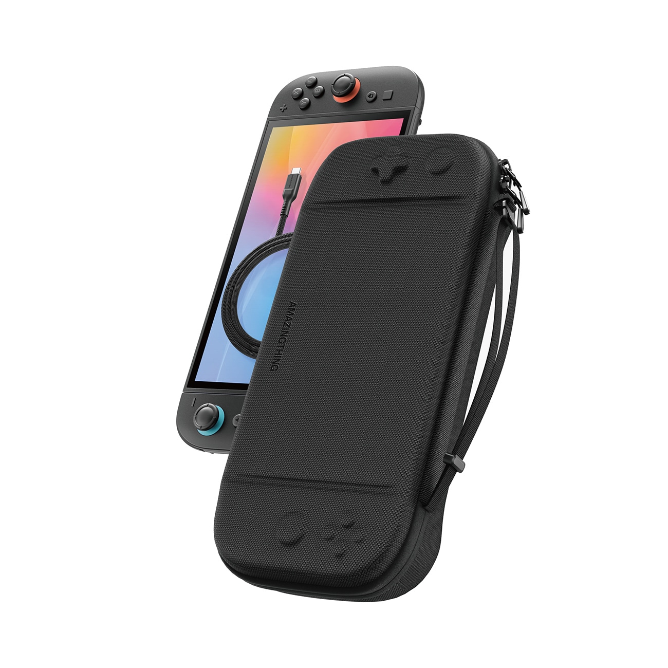 AmazingThing PlayShield EDC Skyddsfodral för Nintendo Switch 2 - Svart