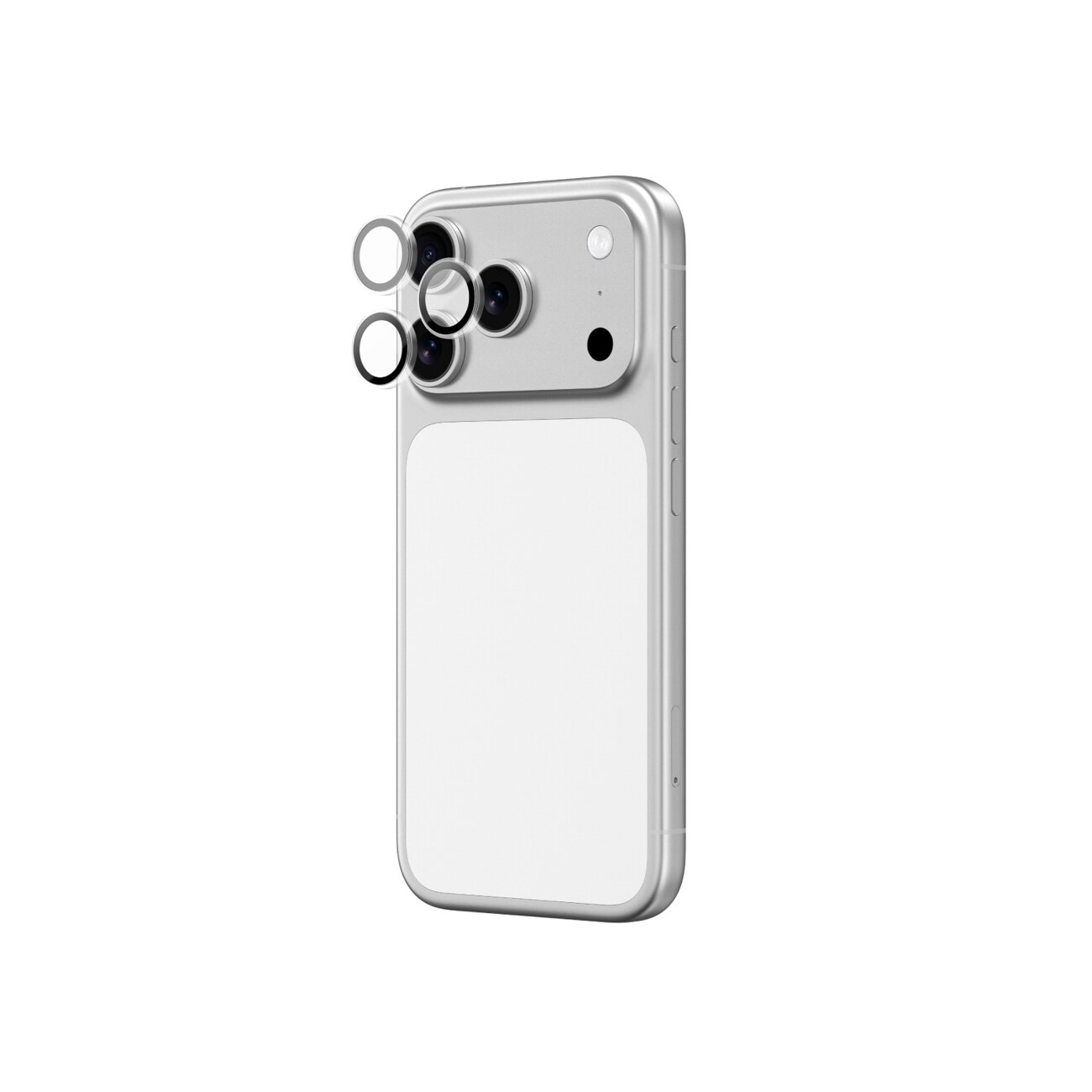 AmazingThing Linsglas för iPhone 17 Pro / Pro Max med svart aluminiumram