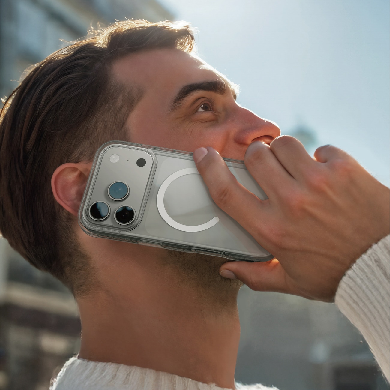 AmazingThing Titan Pro-fodral för iPhone 17 Pro MagSafe-kompatibel - Transparent