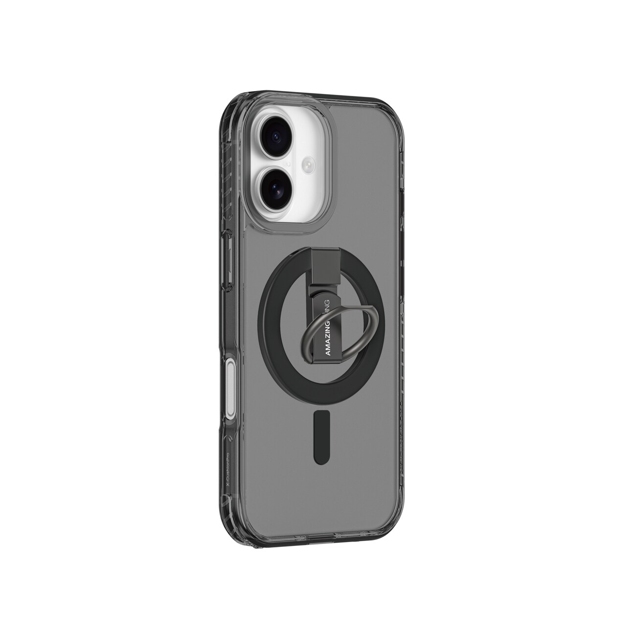 AmazingThing Titan Pro Grip Ring Set Fodral för iPhone 17 Kompatibel med MagSafe - Svart