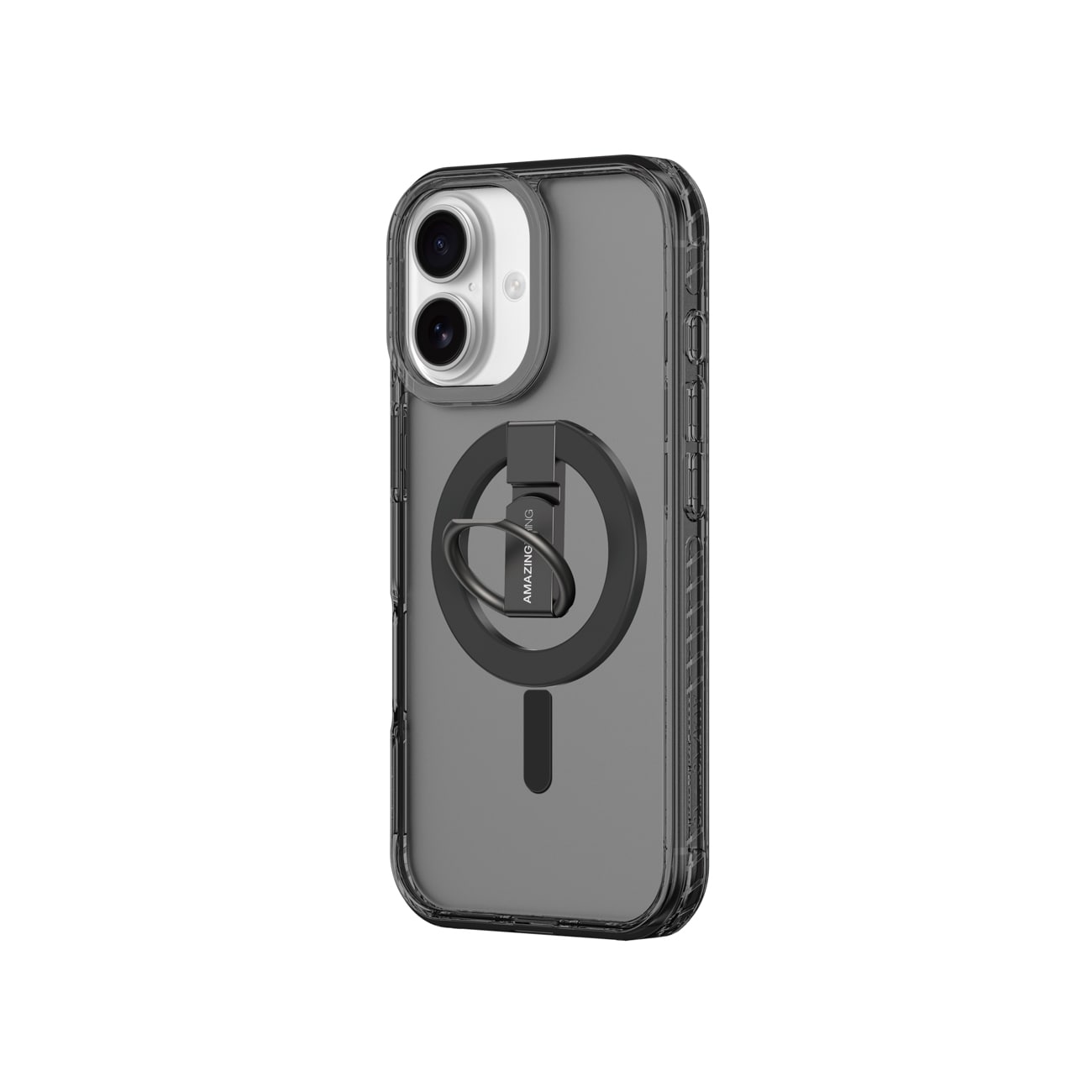 AmazingThing Titan Pro Grip Ring Set Fodral för iPhone 17 Kompatibel med MagSafe - Svart