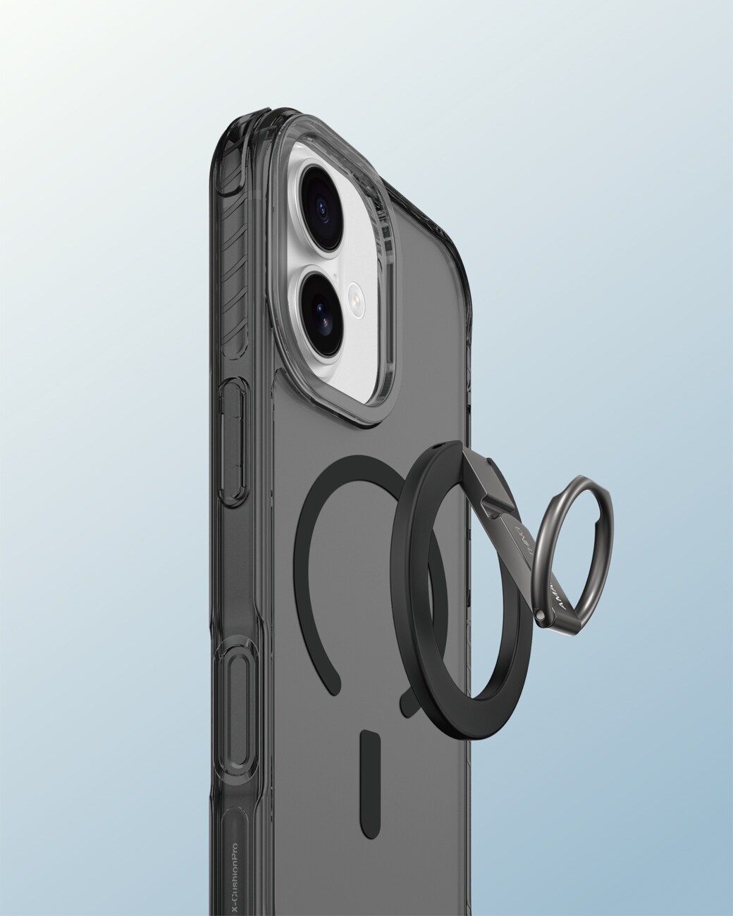 AmazingThing Titan Pro Grip Ring Set Fodral för iPhone 17 Kompatibel med MagSafe - Svart