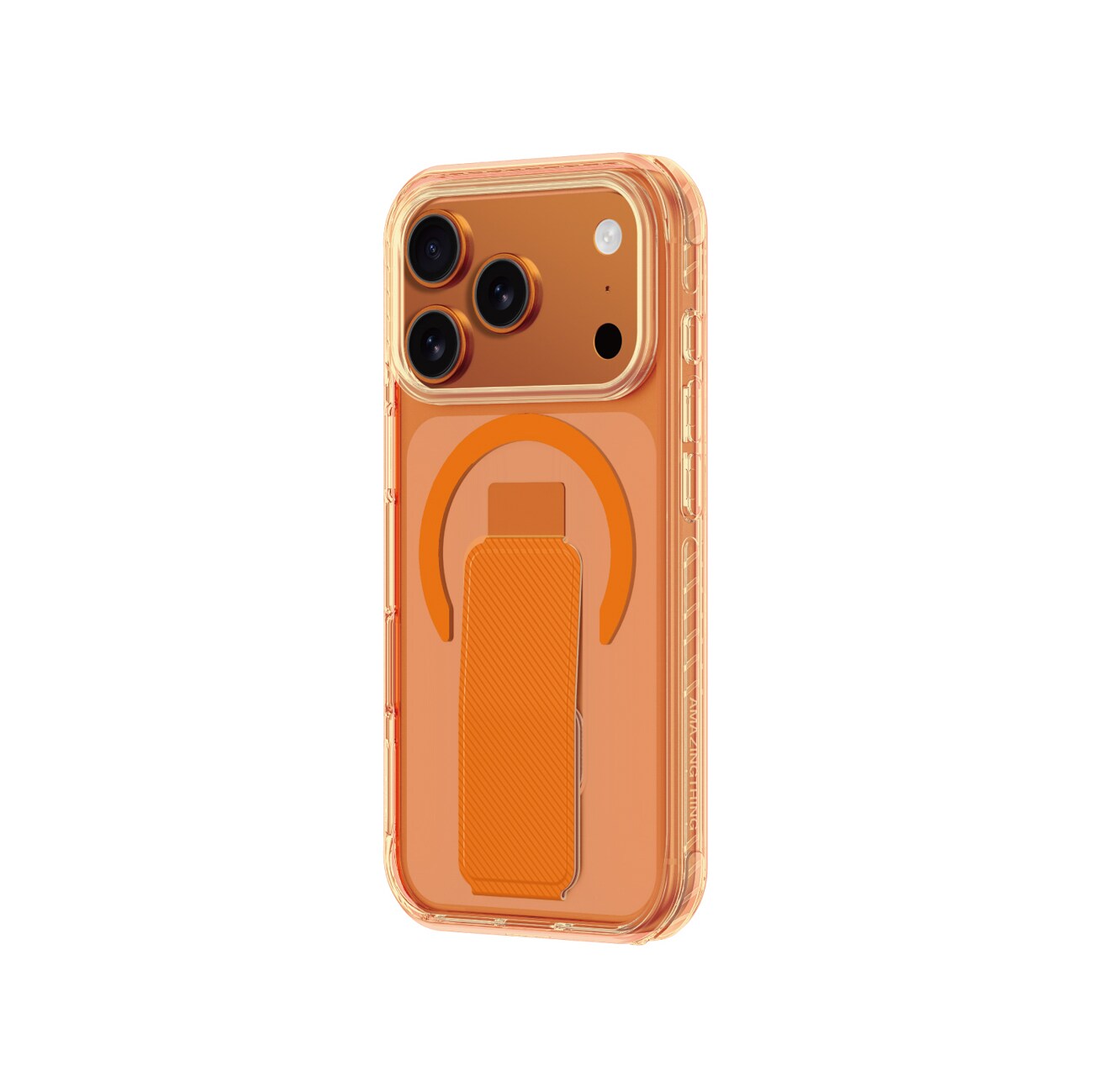 AmazingThing Titan Pro Holder-fodral för iPhone 17 Pro kompatibelt med MagSafe - orange