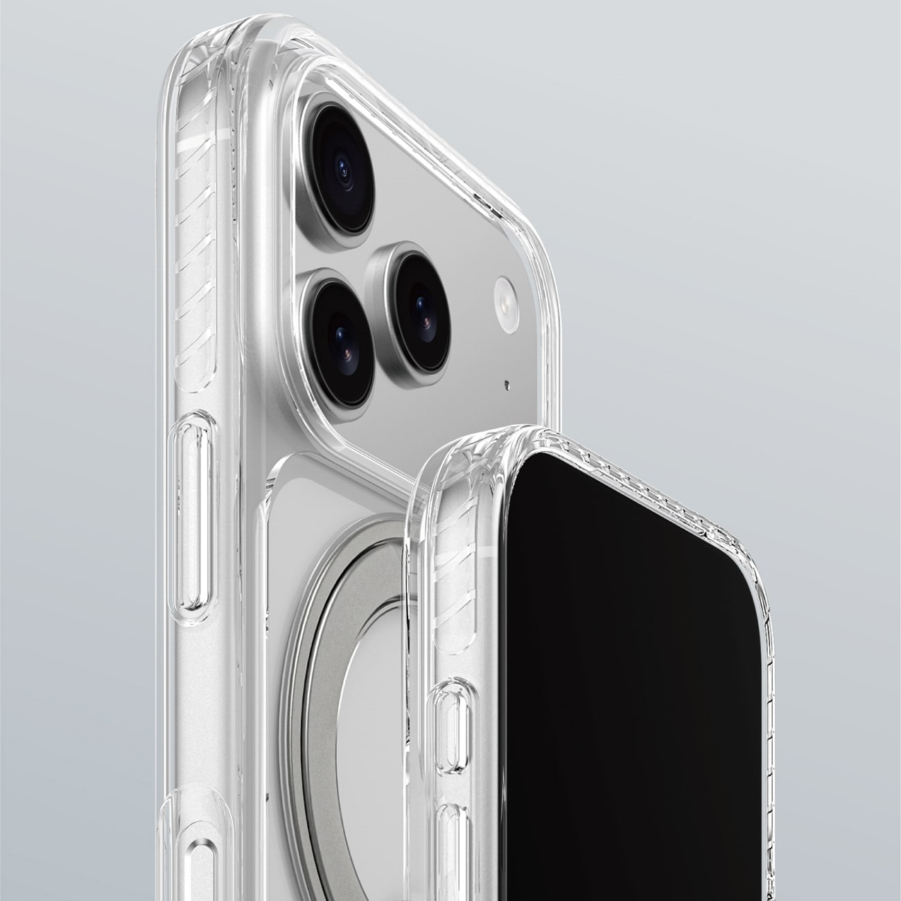 AmazingThing Titan Pro MagSpin-fodral för iPhone 17 Pro Kompatibel med MagSafe - Grå