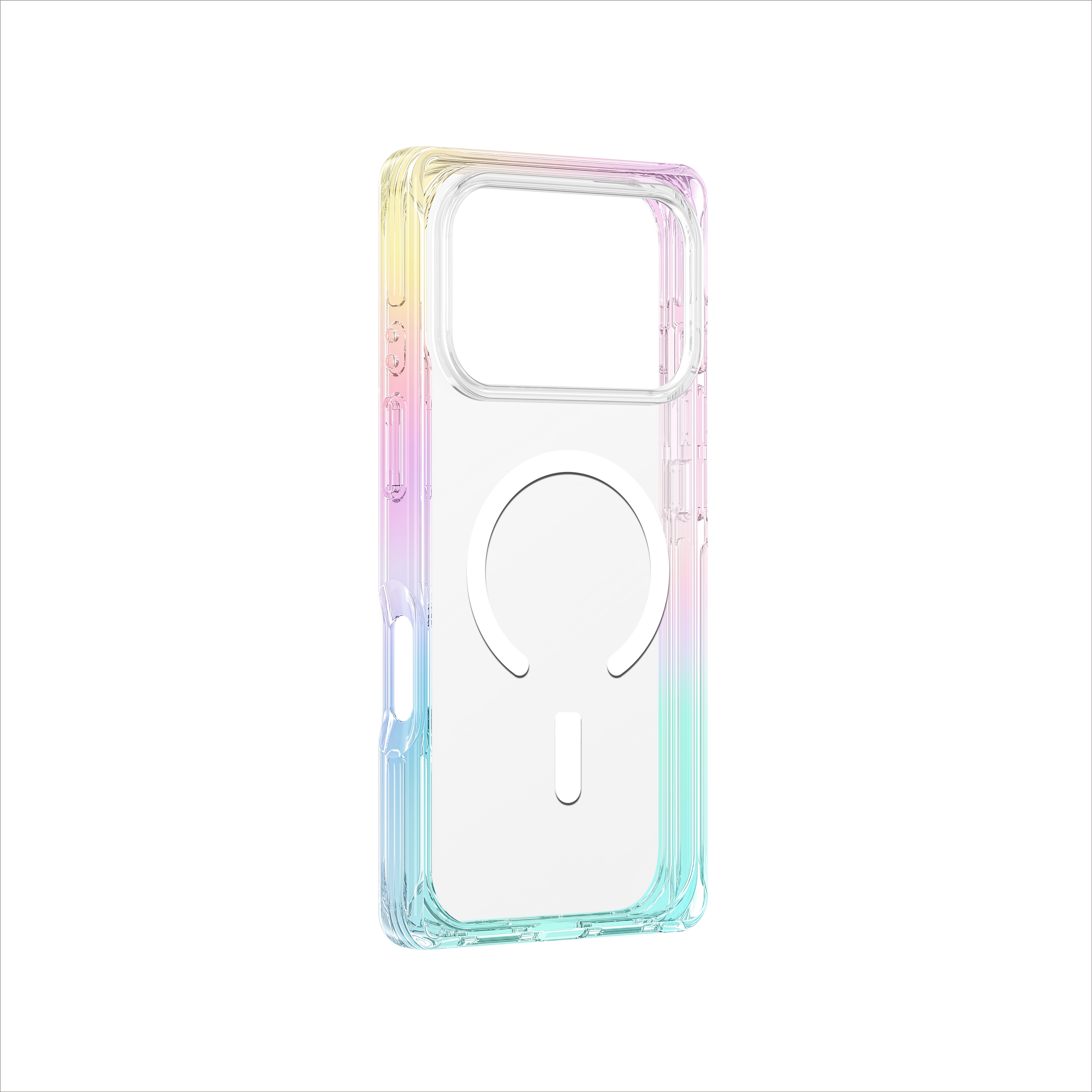 AmazingThing Omni-fodral för iPhone 17 Pro kompatibelt med MagSafe - transparent-regnbåge