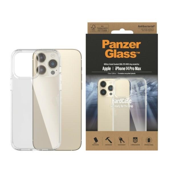 PanzerGlass HardCase military-grade antibakteriellt fodral för iPhone 14 Pro Max - transparent