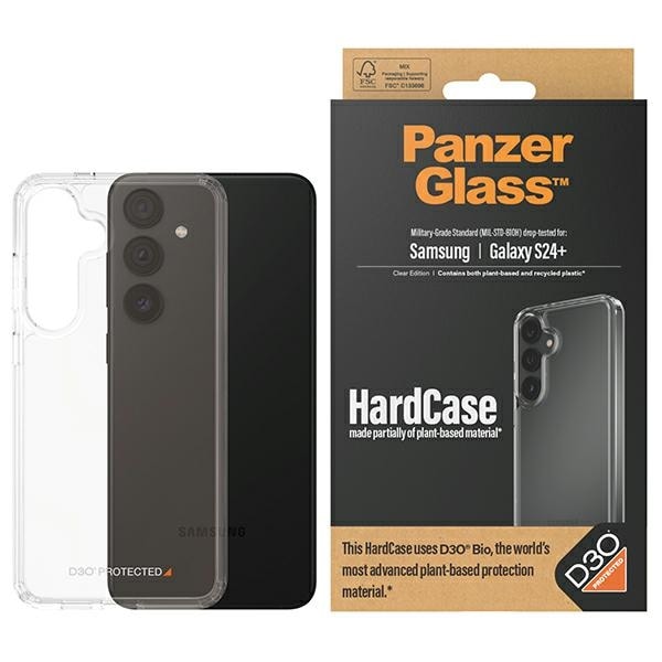 PanzerGlass Hårt fodral D3O® Bio Military Grade för Samsung Galaxy S24+ - transparent