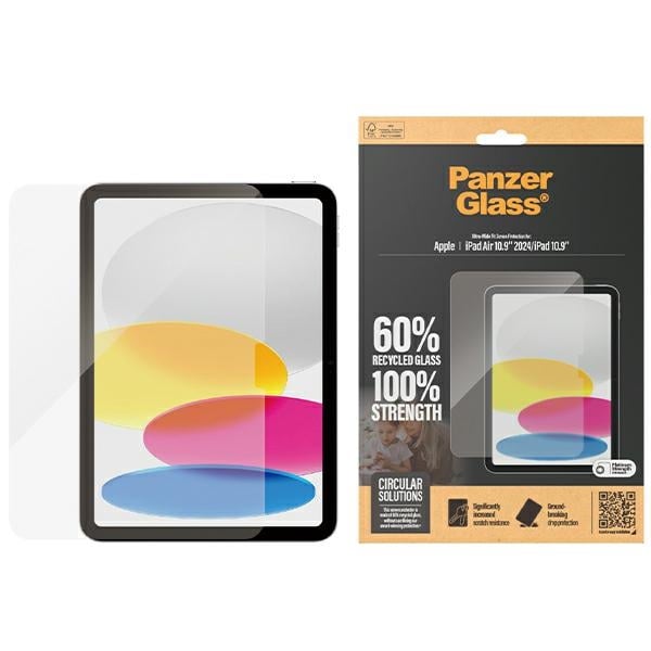 PanzerGlass Ultra-Wide Fit härdat glas för iPad Air 10,9" 2024