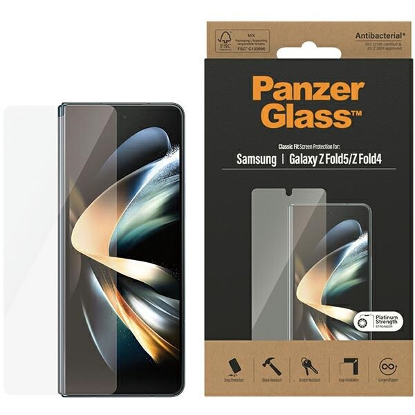 PanzerGlass Classic Passar antibakteriellt glas för Samsung Galaxy Z Fold 5 / Z Fold 4